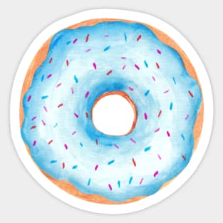 Blue donut Sticker